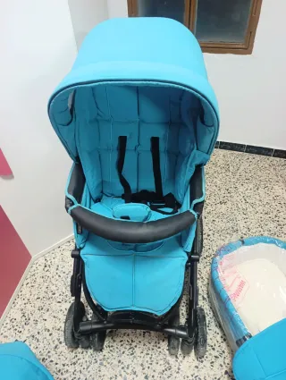 Carrito Bebecar Azul Completo