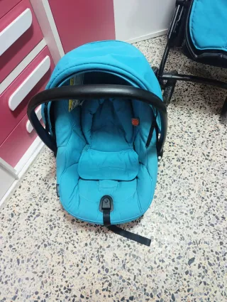 Carrito Bebecar Azul Completo