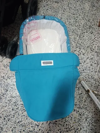 Carrito Bebecar Azul Completo