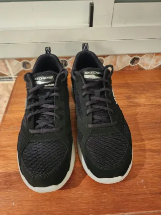 Zapatillas Skechers Hombre Negras gris
