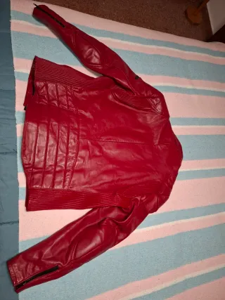 Chaqueta piel moto