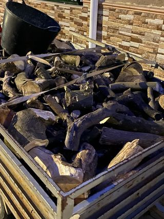 Leña de Naranjo para Chimenea