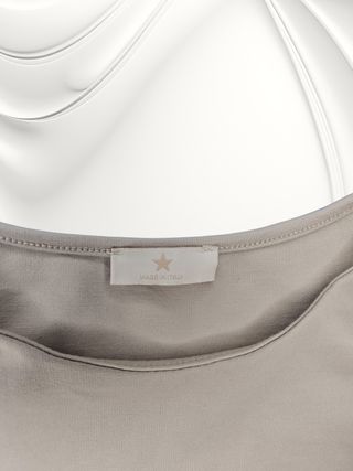 Blusa Beige Made in Italy Manga 3/4 Chic