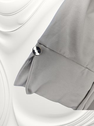 Blusa Beige Made in Italy Manga 3/4 Chic