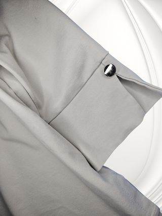 Blusa Beige Made in Italy Manga 3/4 Chic