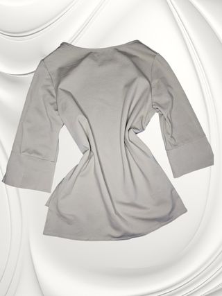 Blusa Beige Made in Italy Manga 3/4 Chic