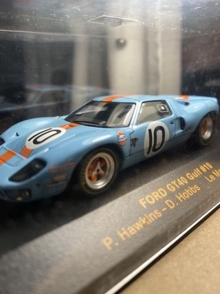 Ford GT40 Gulf 10, Le Mans 1968 Ixo Models.