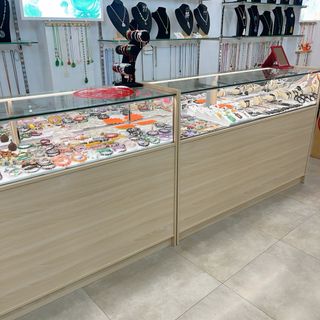 Vitrina expositora cristal LED