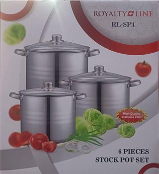 Set 3 Pentole Acciaio Inox Royalty Line