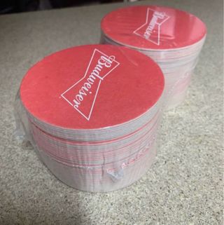 Paquete 100 posavasos Budweiser