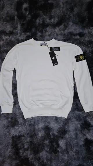 Sudadera Stone Island Blanca | Crewneck | talla S