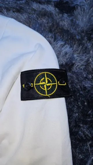 Sudadera Stone Island Blanca | Crewneck | talla S