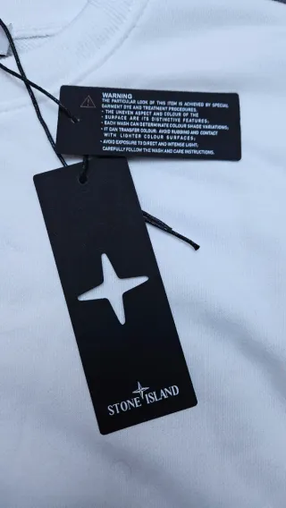 Sudadera Stone Island Blanca | Crewneck | talla S