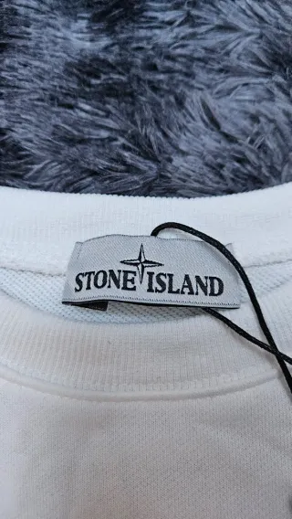 Sudadera Stone Island Blanca | Crewneck | talla S