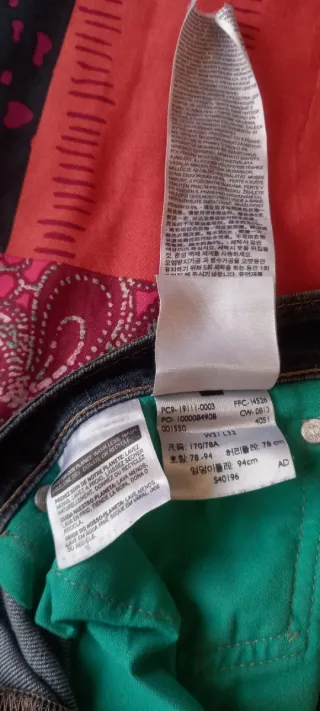 Pantalón Vaquero Levi's 511 W31 L32