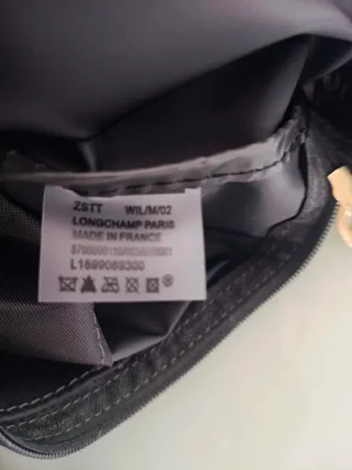 Mochila Longchamp Negra y Marrón