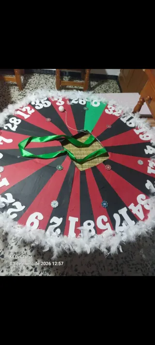 Disfraz Ruleta Casino con Bola y Luz