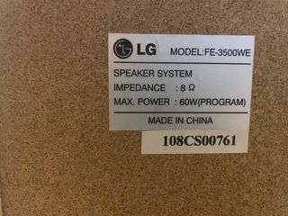 Altavoces Home Cinema LG Plata