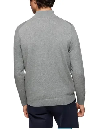 Jersey Polo Club gris cremallera talla L