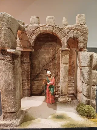 Construcción Belén Arcos Ruinas Diorama
