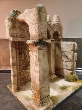 Construcción Belén Arcos Ruinas Diorama