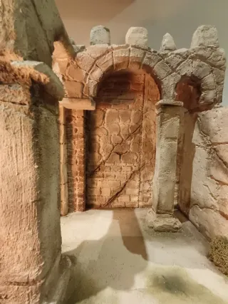 Construcción Belén Arcos Ruinas Diorama