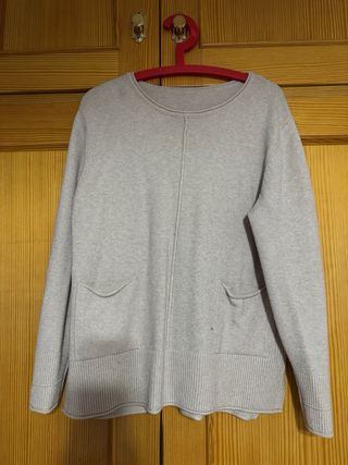 Jersey punto suave beige talla única