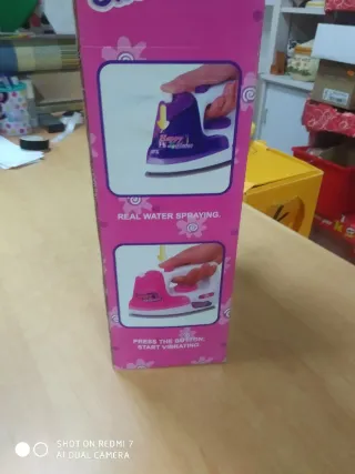 Mini plancha eléctrica para muñecas