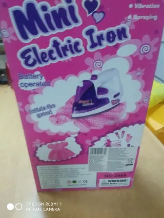 Mini plancha eléctrica para muñecas