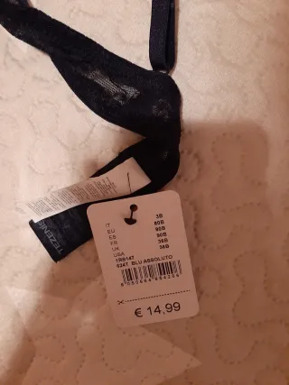 Sujetador Push-Up Azul marino Tezenis