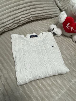 Jersey Polo Ralph Lauren Vintage Blanco