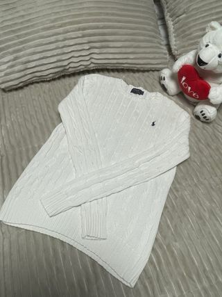 Jersey Polo Ralph Lauren Vintage Blanco
