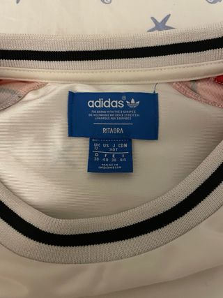 Sudadera Adidas Estampado Dragón Blanco