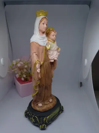 Figura Virgen del Carmen Resina 20cm