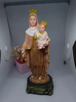 Figura Virgen del Carmen Resina 20cm