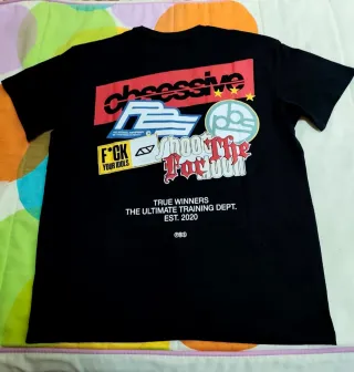 Camiseta PBS Negra Estampada