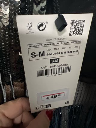 Mini capa fiesta flecos plateada