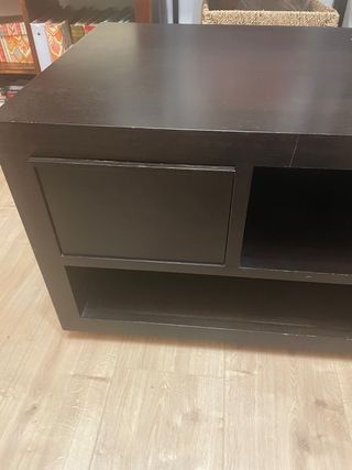 Mueble TV madera marrón Con ruedas