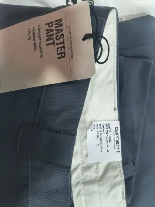 Pantalón Carhartt Master Pant Gris Talla M