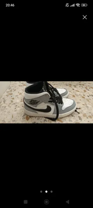 Zapatillas Nike Air Jordan Gris y Blanco