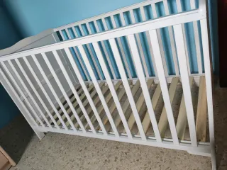 Cuna 140x70 cm Blanca