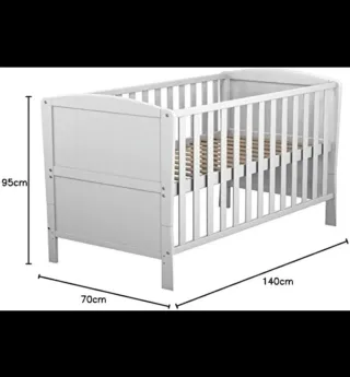 Cuna 140x70 cm Blanca