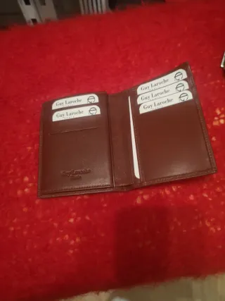 Cartera de Piel Guy Laroche Marrón