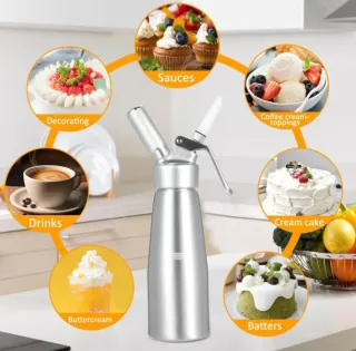 Sifone per panna montata, spume, creme