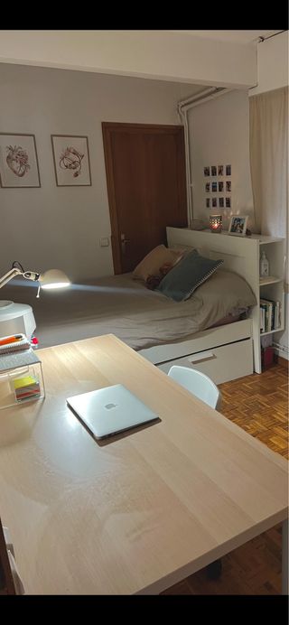 Cama Brimnes 140x200 + Colchón domirdeo + cabecero