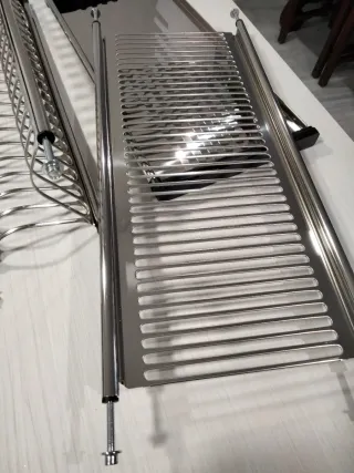 Escurridor de platos de acero inoxidable