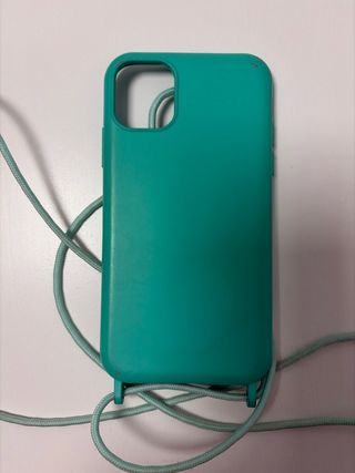 Funda móvil con cordón turquesa Para iPhone 11