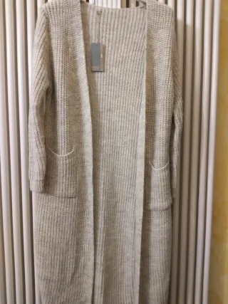 Cardigan lungo in lana
