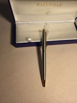 Bolígrafo Waterman Paris Plata y Oro