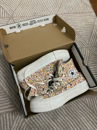 Converse flores altas multicolor